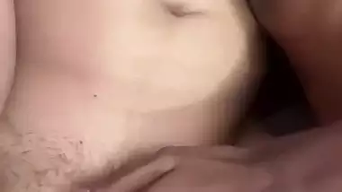 Tattooed girlfriend kissing foreplay sex and pussy rubbing