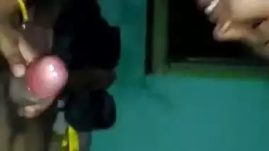 Kinky Indian village girl sucking dick of lover