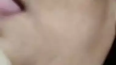 Huge boobs Indian aunty crushing her breast MMS