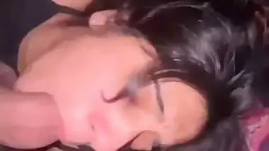 Huge cock sucking huge boobs Indian submissive girl