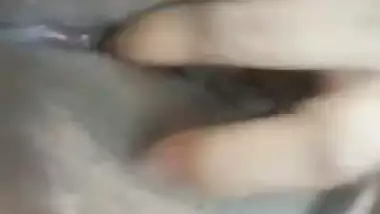 Cute girlfriend black pussy fingering solo nude