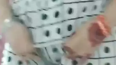 Newly married desi nude lady shows her milky boobs