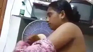 Telugu wife strips nighty and gives blowjob to husband