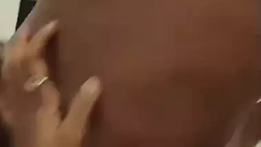 Newly married wife boob sucking by horny husband