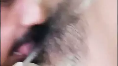 Licking chut of friends wife