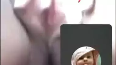 Bengali girl pumping breasts and rubbing fat pussy lips