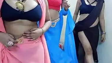 Three Desi Hot Bhabhi Shaking Boobs On Cam