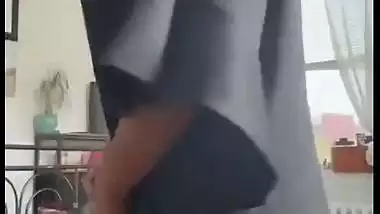 Big ass grinding girlfriend in hardcore sex with cum drink