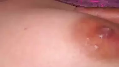 Sleeping girlfriend boob press by horny boyfriend