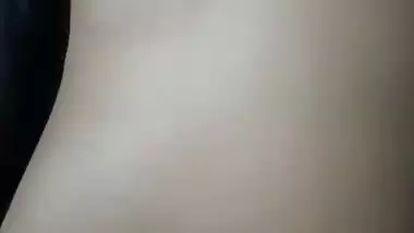 Husband pressing wife boob before sex at home viral MMS