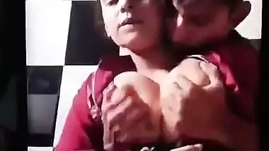 TikTok influencer squeezes his GF’s juicy boobs on camera