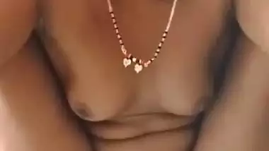Village lady enjoys video call sex with her husband