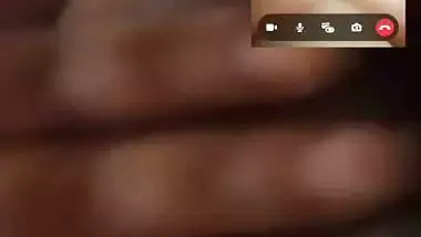 Round face chubby girl nude on video call to boyfriend