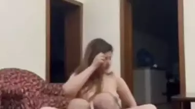 Married wife doggy sex on the floor with husband