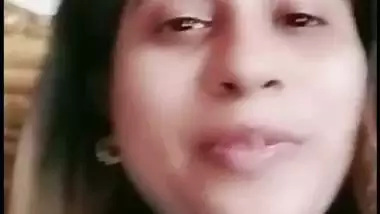 Beautiful wife shows boobs on video call to ex-lover
