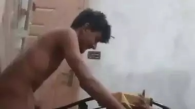 Skinny guy records his hardcore desi porn with his stepmom