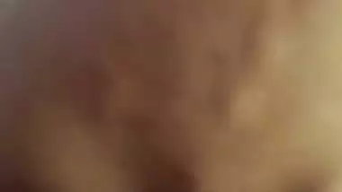 Girl in the reverse cowgirl position in the Tamil sex video