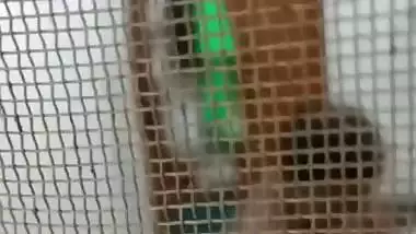 Huge boobs MILF naked in the bathroom viral MMS